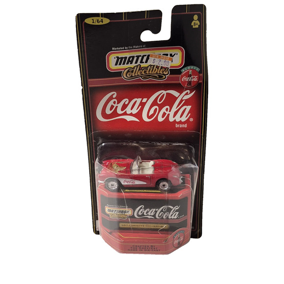 Vintage Matchbox Collectibles Coca Cola 1957 Corvette Convertible 1:64 Diecast - Picture 1 of 9